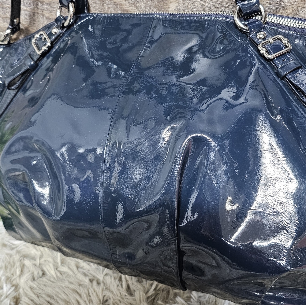Coach Large Navy Sophia Bag #15915. - Picture 12 of 16